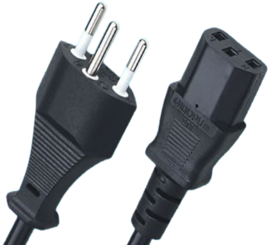 Swiss Power Cords, SN 441011 PIUg TO IEC 60320 C13 Connector, Type J, 3 Poles Plug, SEV Certified Swiss Power Cords, SN 441011 PIUg TO IEC 60320 C13 Connector, Type J, 3 Poles Plug, SEV Certified